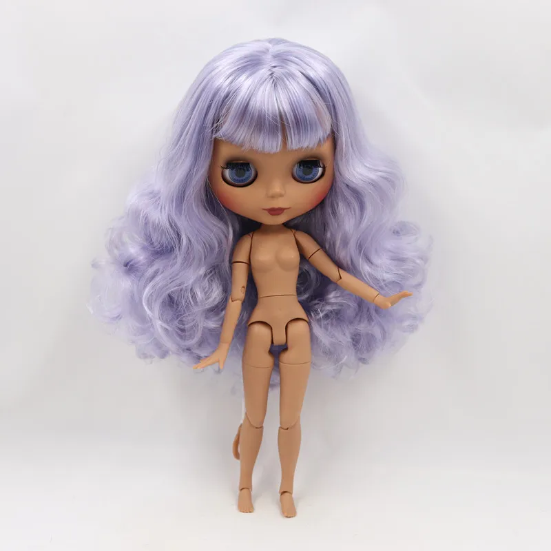 ICY Fortune Days factory blyth кукла 1/6 шарнирное тело новое матовое лицо синий микс фиолетовые волосы DIY sd Подарочная игрушка - Цвет: nude doll