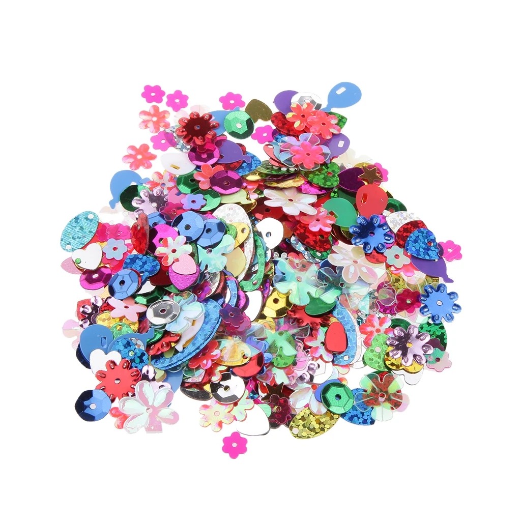Rainbow AB Sequins for Wedding Christmas Clothes Jewelry Sequins, Pack of 200