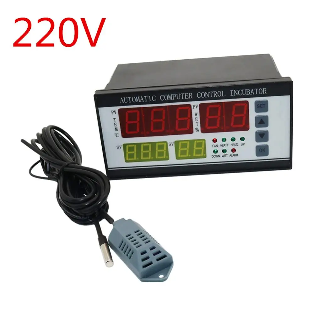 220V 110 V/220 V XM-18 контроллер инкубатора Многофункциональный Автоматический Термостат контроля температуры и влажности - Цвет: 220V