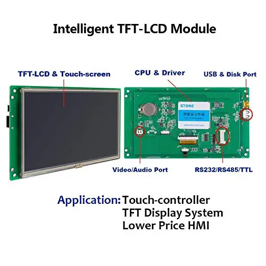 10," TFT lcd сенсорный модуль с поддержкой платы контроллера Arduino/PIC/любой микроконтроллер