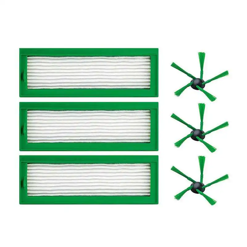 

Maintenance Kit 3X Replacement Hepa Filter Replacement Dust Filter Allergy Filter Microfilter + 3X Brush Side Brushes Set For Vo