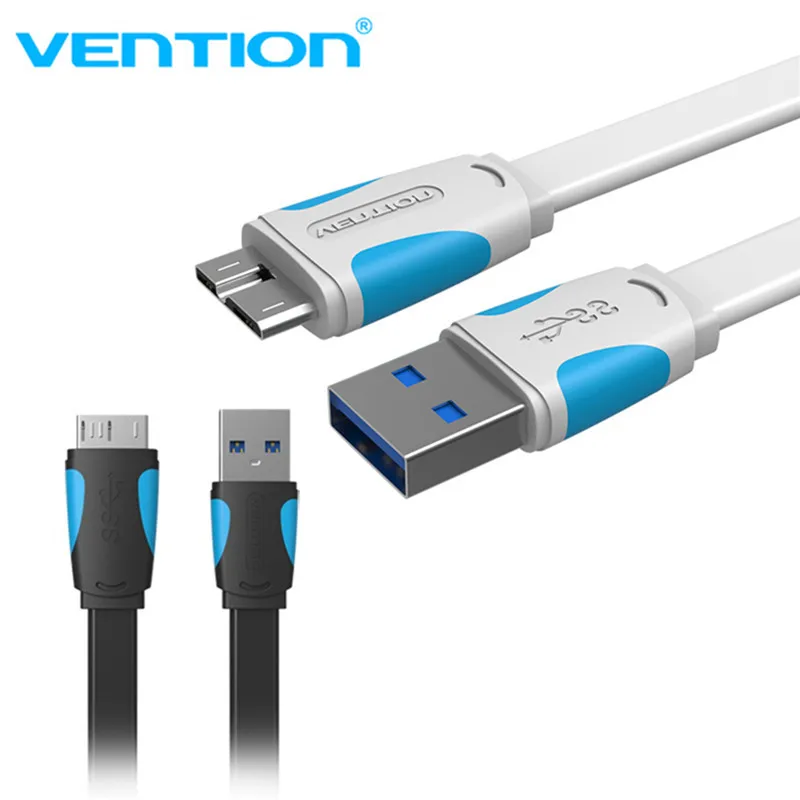 Vention 150 см Высокоскоростной USB 3,0 для портативного жесткого диска Galaxy Note3 Galaxy S5 A к Micro-B кабель передачи данных