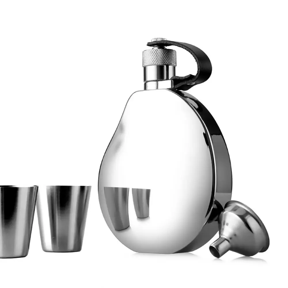 Honest 304 Stainless Steel Hip Flask Set 6 OZ Portable Outdoor Waterproof Flagon Wine Pot Barware For Men | Дом и сад