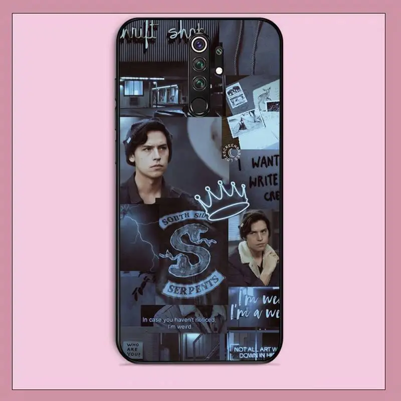 TOPLBPCS Американский ТВ ривердейл серии Cole Sprouse мягкий черный чехол для телефона RedMi