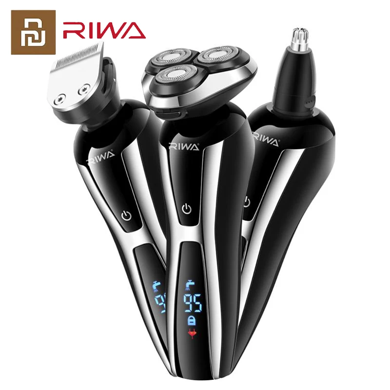 Электробритва XIAOMI RIWA Мужская аккумуляторная 3 в 1 электрическая бритва с