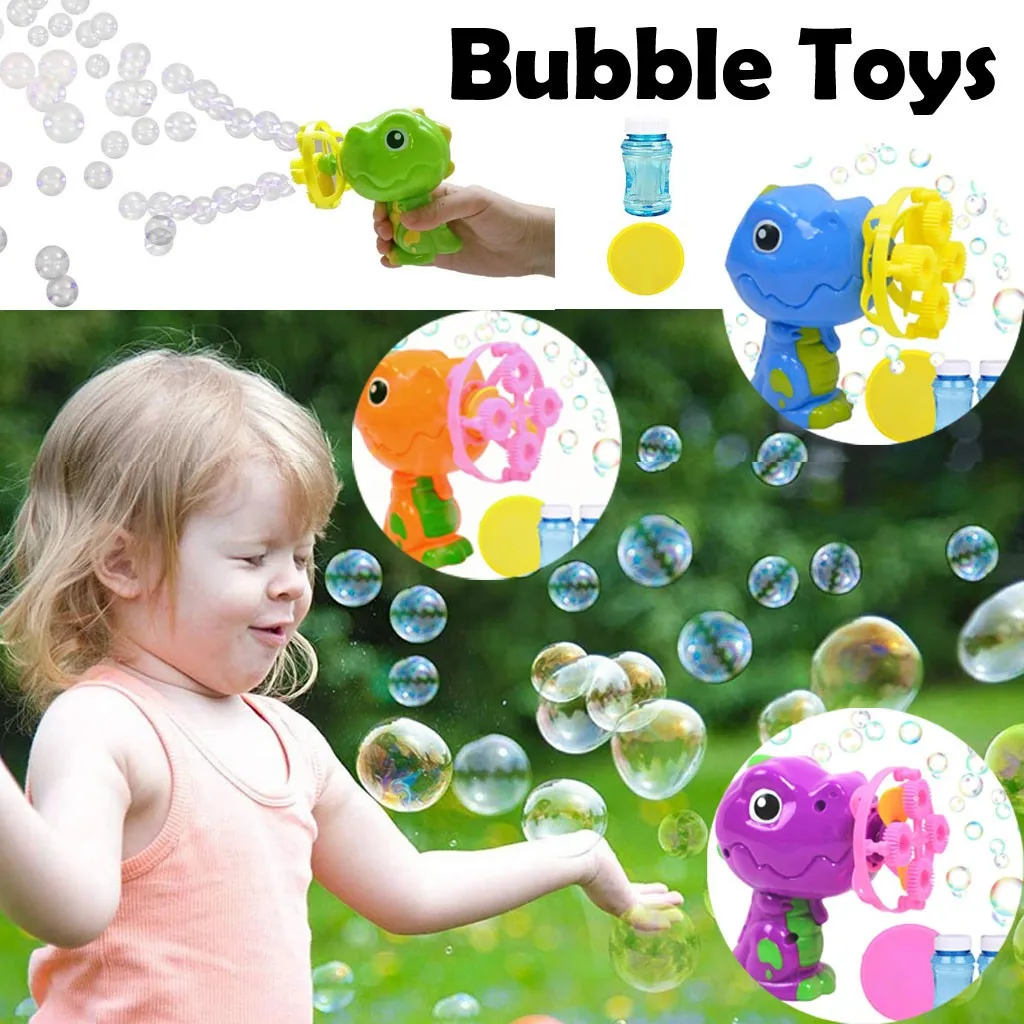 

Children Dinosaur Bubble Machine Blower Bubble Set Toy Photos And Party Props Kids Creative Safety Gifts
