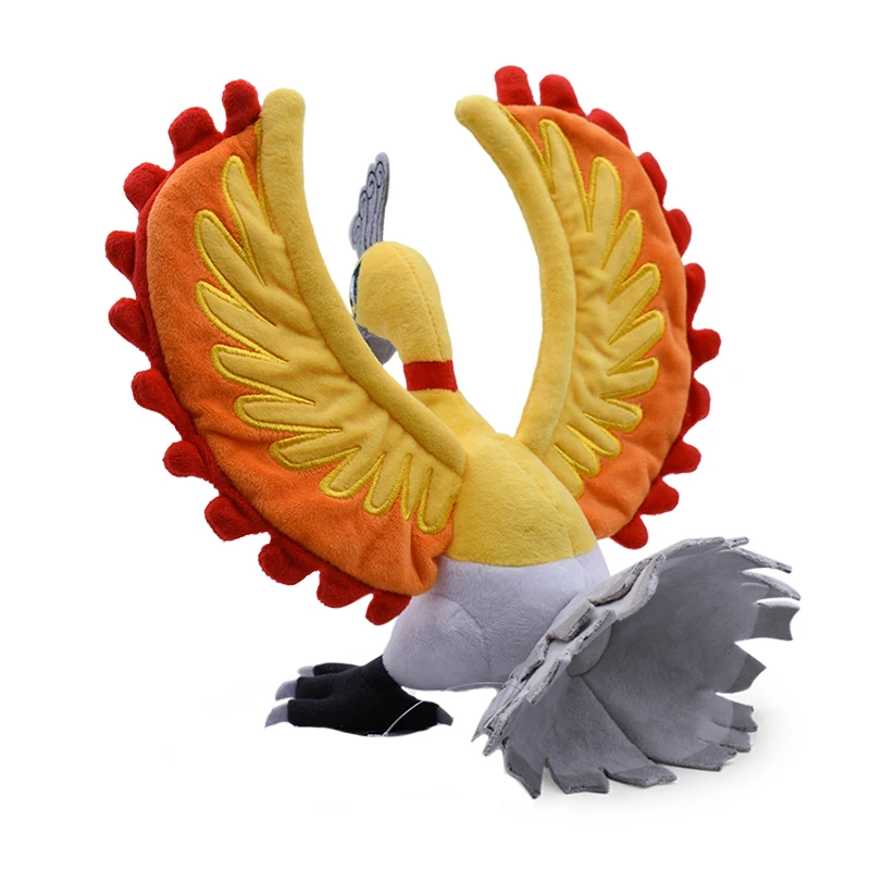 24 см 9 ''Ho-Oh тонкий плюш аниме Солнце Луна блестящие HoOh Houou мягкие игрушки крутая Мягкая кукла Мягкие плюшевые игрушки плюш