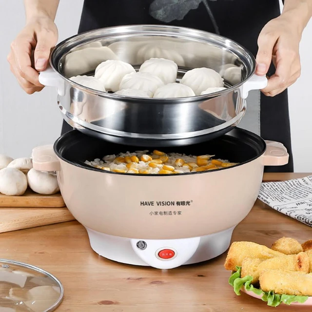 Stainless Steel Cooking Noodles  Small Electric Cooking Pot - 1.8l 220v  Mini - Aliexpress