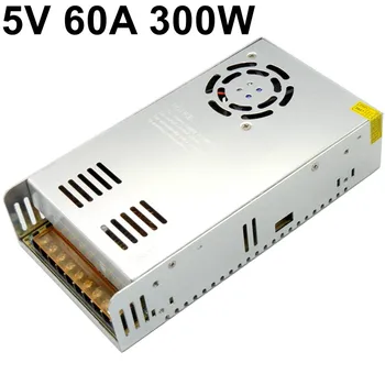 

5V 60A 300W regulated switching power supply 110V 220V AC to DC 5V transformer SMPS adapter for LED display strip lighting