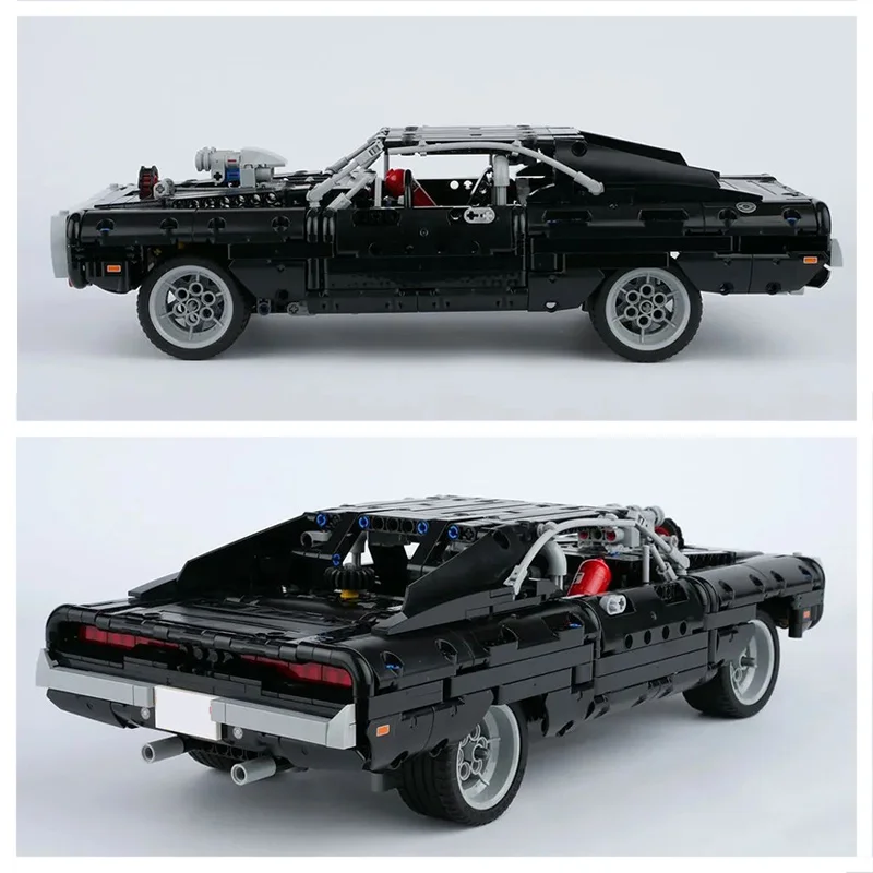 New Lepinblocks Hightech Dom's 1077pcs Car Model Dodged Compatible