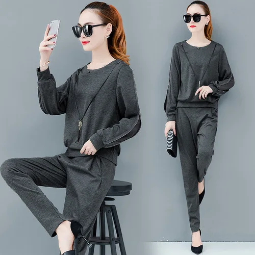 

New Style WOMEN'S Suit 2019 Elegant Autumn Clothing Western Style Short Significantly Higher Fashionable Two-Piece Set Western S
