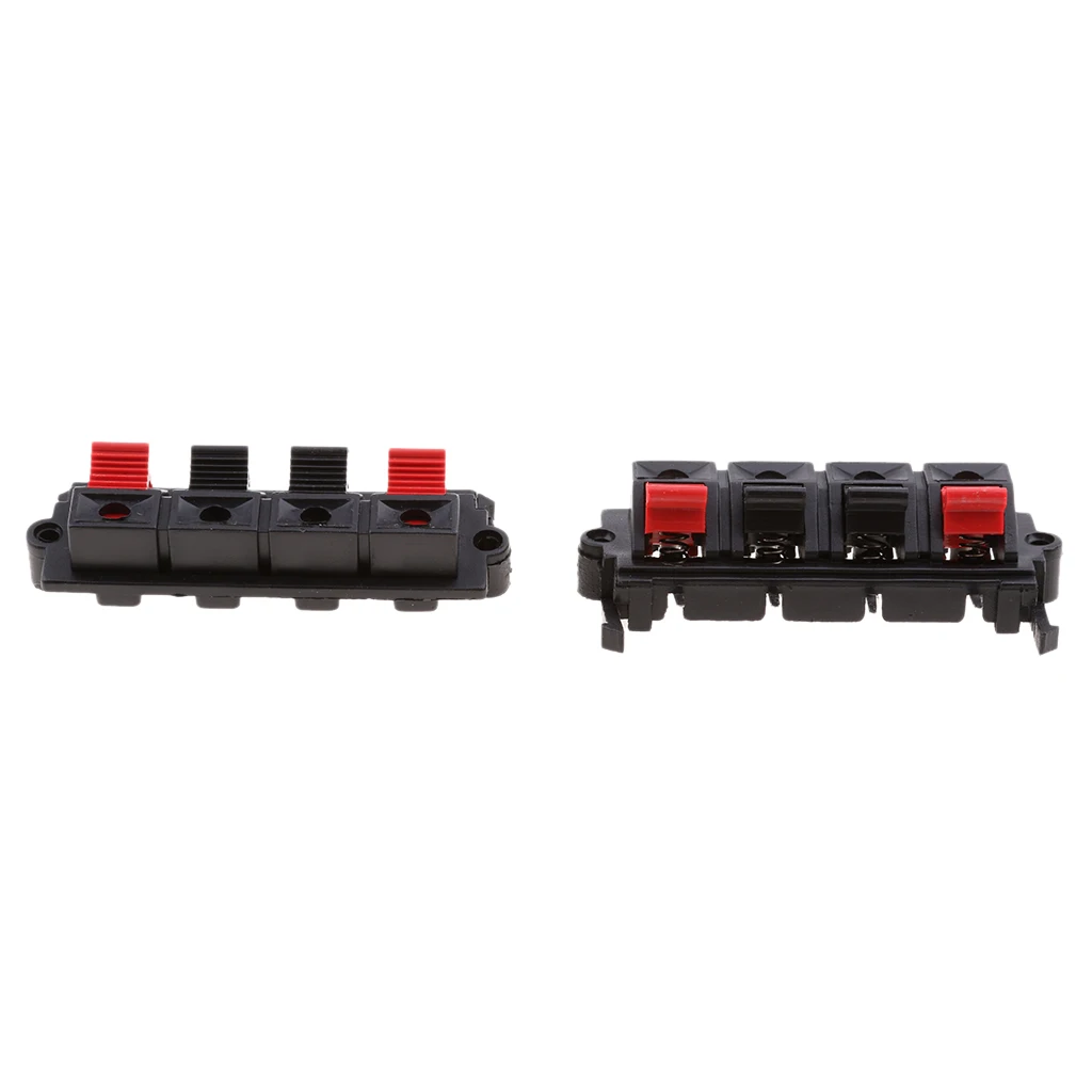 10 Pieces 4 Position Push/Release Spring Loaded Audio Jack Speaker Terminal