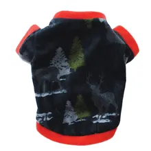 Рождественская Одежда для питомцев, щенков, собак, теплый жилет, куртка со снеговиком, одежда с рисунком