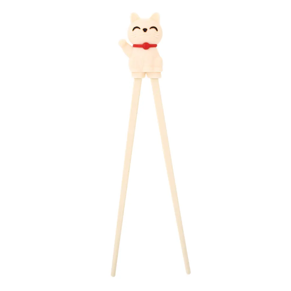 

Chopsticks Reusable Dishwasher Safe Reusable Chopsticks Dishwasher Safe Helper Cartoon Cat Kids Food Eating Learning