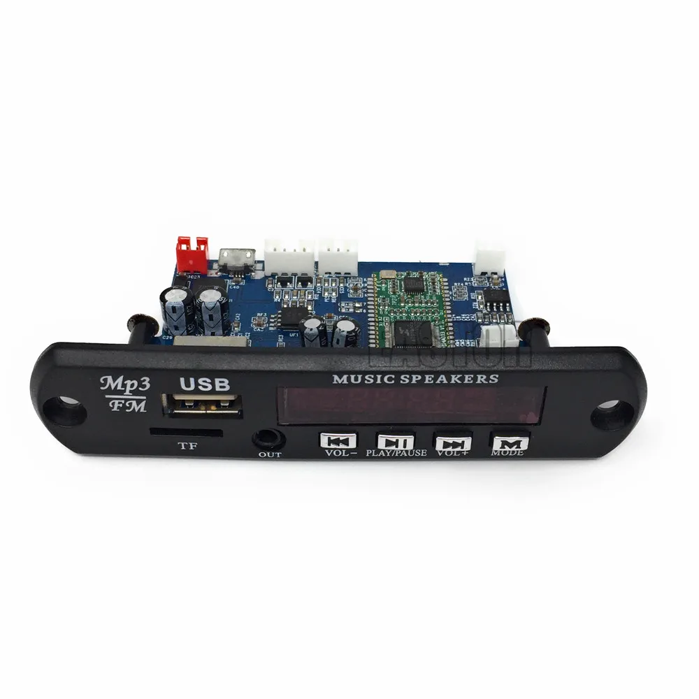 Плата декодера Bluetooth 4 0 MP3 5 В/12 В модуль TF-карты USB FM APE FLAC декодер цифровой красный