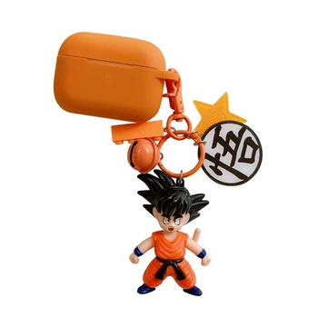 

Case For Airpods Pro Cute Bluetooth Earphone Case For Airpods Pro3 Protective Cover Silicone Dragon Ball Son Goku With Keychain
