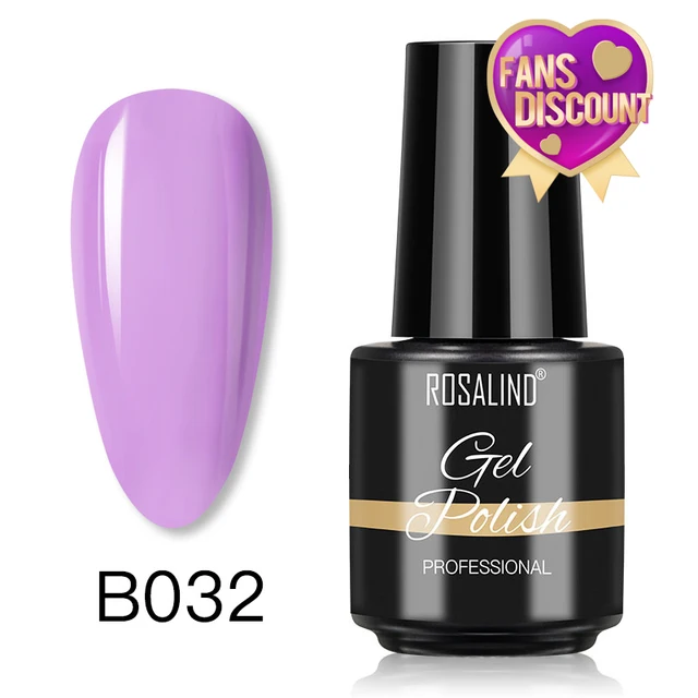 ROSALIND 7ml Gel Polish Semi Permanent Nails Gel Polish Soak Off UV LED Base Top Coat Vernis Nail Art Glitter Gel Varnish SLA-B032