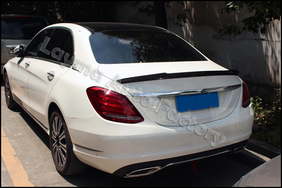 FD Стиль углеродного волокна задний спойлер багажника для benz c class c200 c220 c250- W205 c63 amg cf Стайлинг спойлер крыло