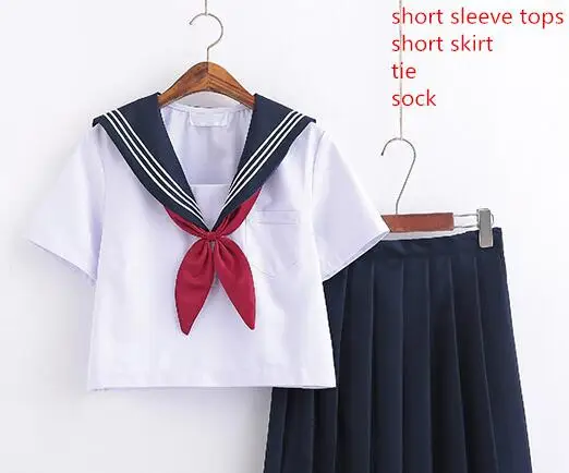 Японская школьная форма для девочек, школьная форма для японской средней школы матрос, Серый кардиган, школьная форма, Студенческая Одежда для девочек, аниме, Костюм Моряка - Цвет: Sets H