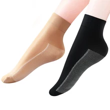 5 пар/упак. хит, осенние и зимние короткие носки без пятки, Нескользящие бархатные хлопковые носки, женские носки, утолщенная подошва, носки