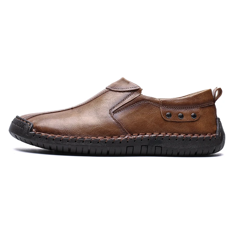 New big size 38-48 men casual shoes loafers spring and autumn mens moccasins drive shoes genuine leather men's flats shoes