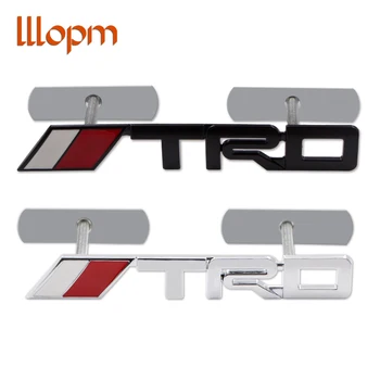 

1pc Car styling TRD Logo Front grille Labeling Decoration Sticker For Toyota TRD corolla chr avensis yaris Camry Car accessories