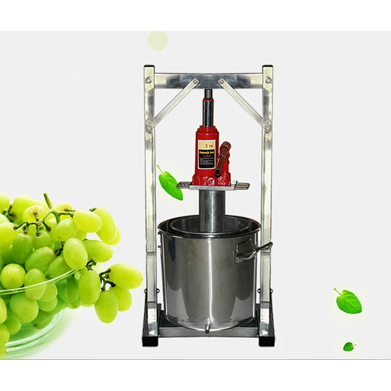 22l/12l Manual Hydraulic Fruit Squeezer Small Honey Grape Blueberry Mulberry Presser juicer Stainless Steel juice press machine | Бытовая