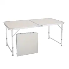 Table pliante en alliage d'aluminium à hauteur réglable, pour pique-nique barbecue, multi-usages, Portable, usage domestique, voyage en Camping, ultra-l