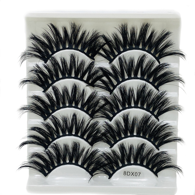 Pairs Thick 8D Faux Mink False Eyelashes Dramatic Wispies Fluffy Natural Long Handmade Eyelash Extension Lashes Makeup Tools