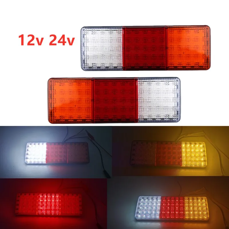 Feu LED Remorque, 12V LED Feux Arriere Remorque Lumière de Lampe, Feu de  Remorque LED Convient pour RV/Camions/Caravanes/Voiture