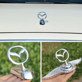 

3D Silver Emblem Sticker For Mazda 6 2 3 5 Atenza Protege CX3 CX5 CX7 CX9 MX3 MX5 RX7 Axela Hood Bonnet Cover Car Decoration