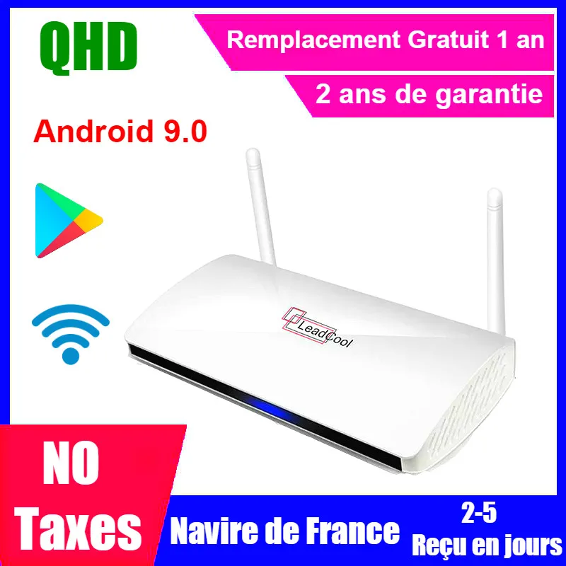 Leadcool qhdtv Android Box French warehouse no tax S905W Quad Core Media Player Lxtream code Full HD qhdtv Leadcool Set Top Box