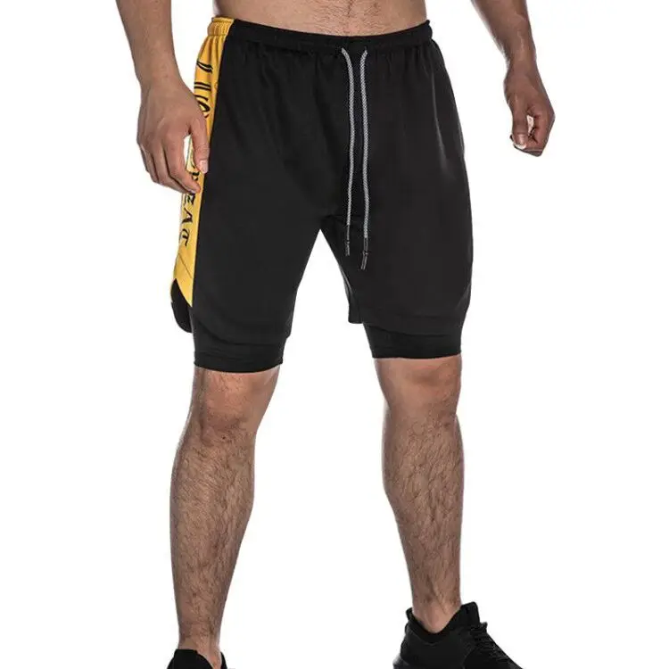 Brand New Summer Men's Double layer Shorts Quicky Dry Running Training Fitness Sportswear Sweat Shorts Workout Shorts 3XL Brand New Summer Men's Double layer Shorts Quicky Dry Running Training Fitness Sportswear Sweat Shorts Workout Shorts 3XL