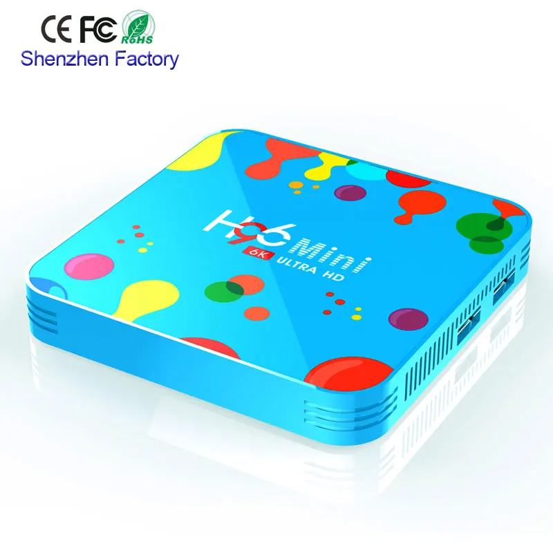 H96 mini 4GB 32G/128GB Allwinner H6 Quad Core Smart TV Box Android 9.0 6K&4K 30fps H.265 2.4G/5G Wifi HD Netflix Youtube