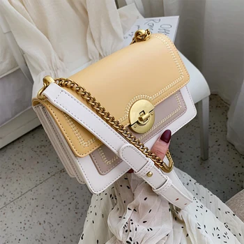 

Fashion Soft Pu Leather Women's Handbags Thread Crossbody Bags Shoulder Messenger Bag for Female 2020 New Casual Small Flap Bag
