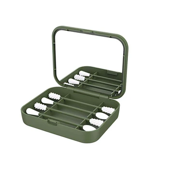 

4Pcs Reusable Cotton Swab Ear Cleaning Cosmetic Silicone Buds Swabs Double-headed Silicone Recycling daily makeup New