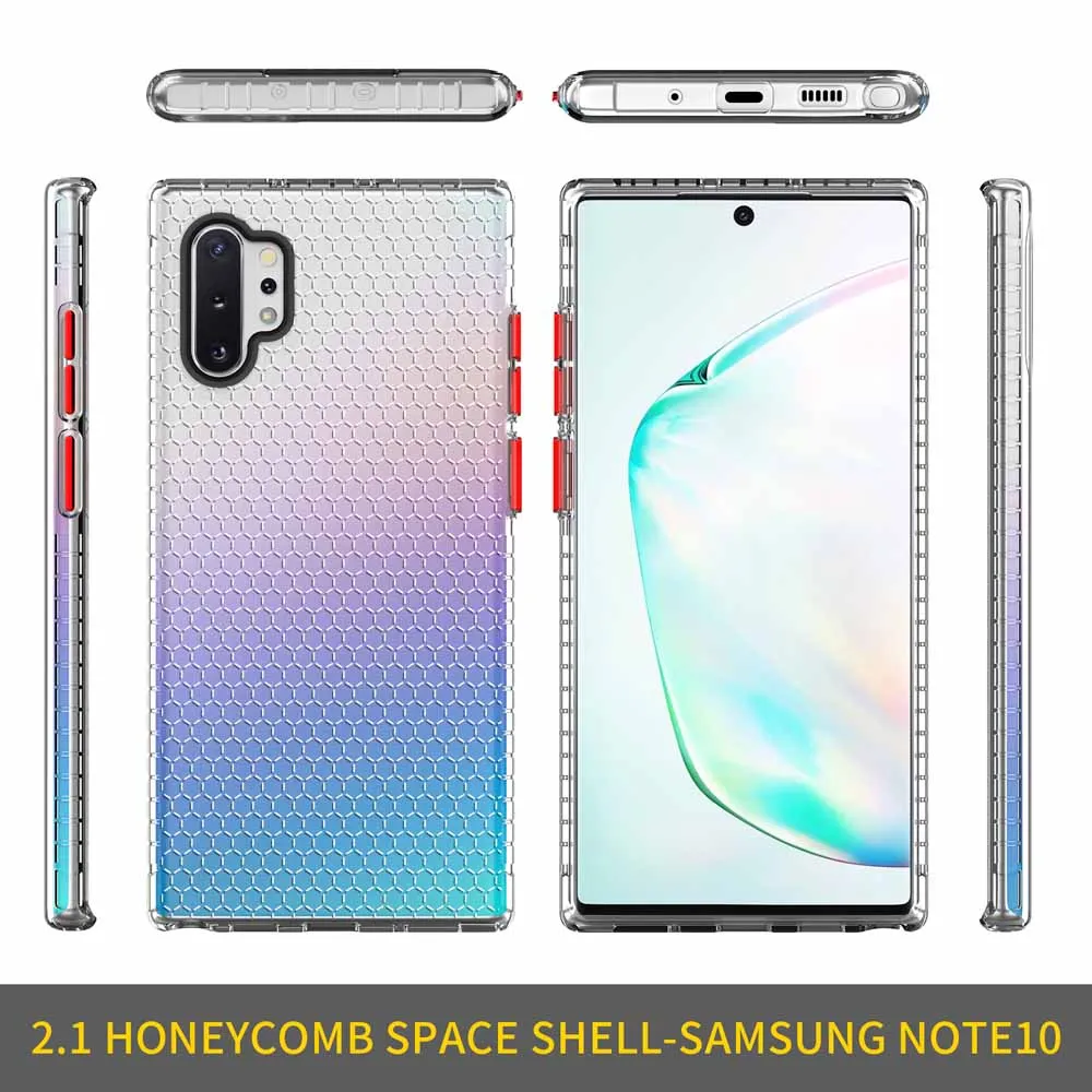 Чехол для телефона для samsung Galaxy Note 10 Pro, тонкий и мягкий ТПУ, соты, пространство, все включено, мобильный чехол для телефона, чехол