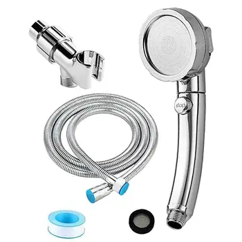 

Shower Head Ionic Handheld High-Pressure Water-Saving Filtration Handheld Set Bathroom Shower Accessories