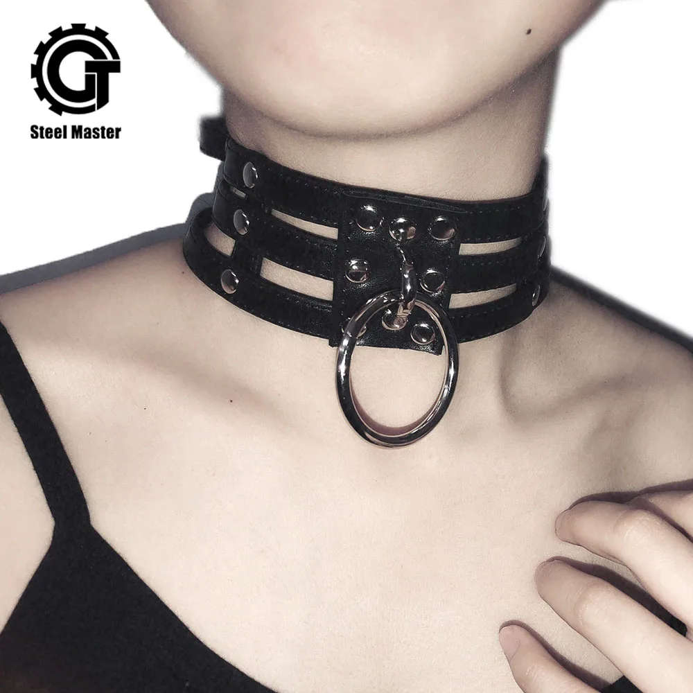 Gothic Punk Womens Choker Necklace 