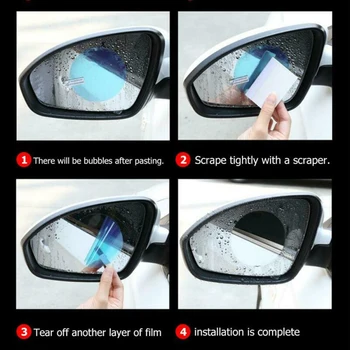 

Rearview Mirror Side Film Anti-Fog Waterproof Window Parts Accessories