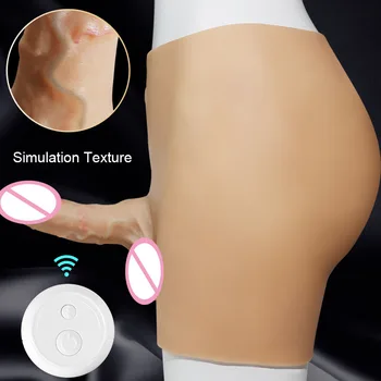 New Silicone Strap-on Dildo Elastic Panties Realistic Dildo Wear Pants Masturbation For Woman Lesbian Strap on Penis Sex Toys 4
