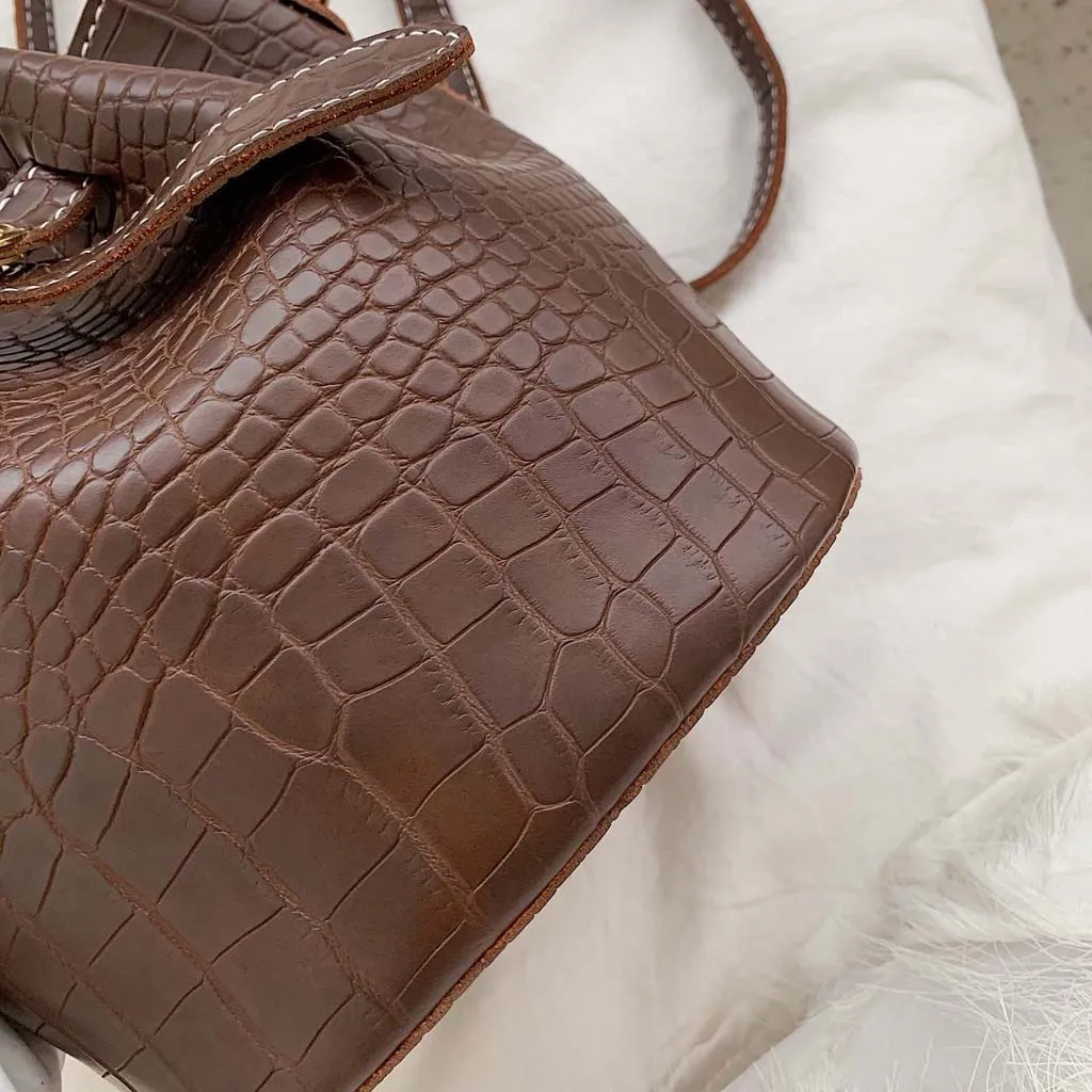 OCARDIAN Crossbody Bag Women 2PC New Wild Shoulder String Versatile Elegant Messenger Bag Simple Solid Fashion Bucket Bag