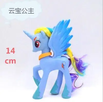 Игрушки My little Pony куклы милые 14 см Единорог ПВХ маленький пони лошадь экшн игрушки Фигурки Куклы для девочек День рождения Рождественский подарок - Цвет: TO-9