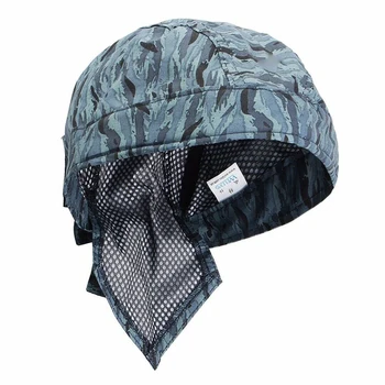 

Head Protection Breathable Fashion Scarf Hat Heat Insulation Safe Flame Retardant Elastic Blue Washable Comfortable Welding Cap