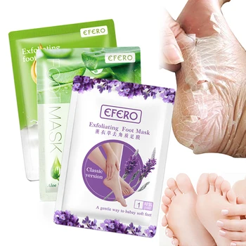 

EFERO 9pair Moisture Foot Peeling Mask Feet Mask for Legs Peel Dead Skin Exfoliating Foot Mask Socks for Pedicure Cracked Heels