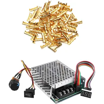 

100Pcs Docking Connector Cable 0.5 To1.5 Square & 1pcs 10V-55V 140A Stepless Dc Motor Speed Controller CNIM Hot