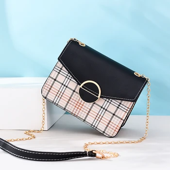 

Elegant PU Leather Crossbody Bags For Women Strip Female Shoulder Bags Lady's Girl's Purses And Handbags