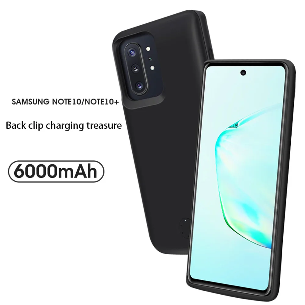 Чехол для samsung Galaxy Note 10 Note 10 Plus, зарядное устройство, 5000 мАч/6000 мАч, внешнее запасное зарядное устройство, внешний аккумулятор, чехол для батареи