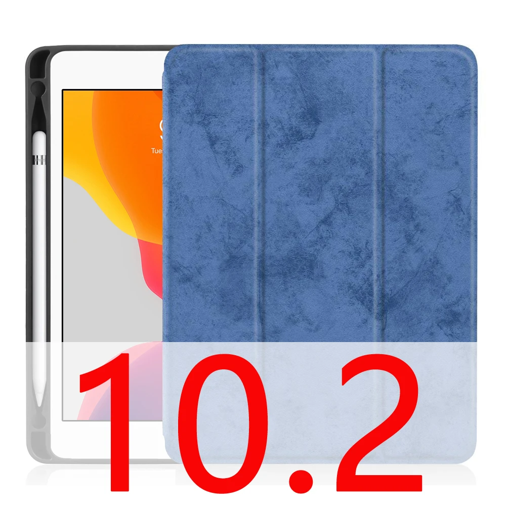 Для ipad Pro 10,5 чехол с карандашом для ipad Air 3 чехол Funda, для ipad 10,2 чехол Pro 10,5 для ipad чехол - Цвет: blue 10.2