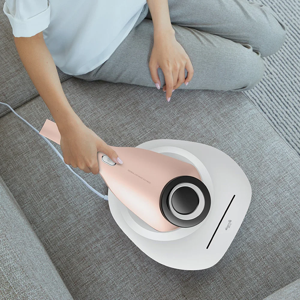 Ручной Электронный пылесос Xiaomi Deerma мощный с защитой от пыли и УФ излучением 130000